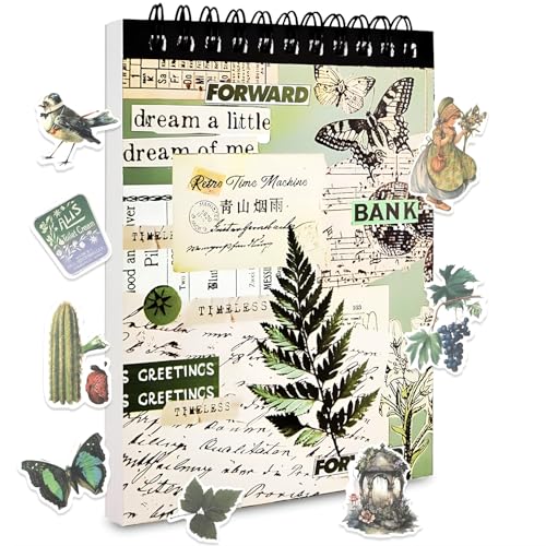 656 Stück/50 Blatt Scrapbooking Sticker Set Scrapbooking Aufkleber Scrapbook Stickers Scrapbook Zubehör Sticker Fotoalbum für DIY Scrapbook Zubehör Fotoalbum Notizbuch Journal von Veszoen