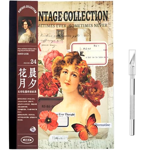 Veszoen 800+ Stück Scrapbooking Sticker Set Scrapbooking Aufkleber Set Vintage Scrapbook Zubehör Set Washi Aufkleber für Journaling Fotoalbum Sammelalbum Kalender Notizbuch 24 Blätter Rosa Veszoen 800+ Stück Scrapbooking Sticker Set Scrapbooking Aufkleber Set Vintage Scrapbook Zubehör Set Washi Aufkleber für Journaling Fotoalbum Sammelalbum Kalender Notizbuch 24 Blätter Rosa von Veszoen