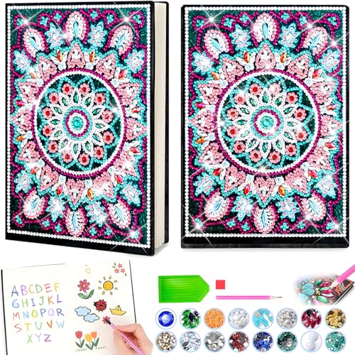 Geschenke Mädchen 6 7 8 9 10 Jahre: 5D Diamond Painting Kinder Basteln Geschenke für Mädchen DIY Diamant Painting Kit für Kinder und Erwachsene Anfänger, Geburtstags Geschenk für Jungen Mädchen von Veszoen