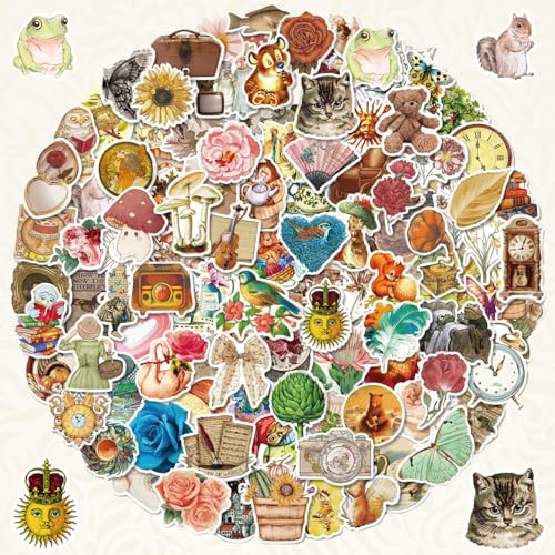 Vintage Stickers 200 Stück Aesthetic Sticker Wasserdichte Vinyl Aufkleber Vintage Aufkleber Kindle Sticker für Koffer Laptop Gitarre Skateboard Mug Scrapbook Journal Phone Case Vintage Stickers 200 Stück Aesthetic Sticker Wasserdichte Vinyl Aufkleber Vintage Aufkleber Kindle Sticker für Koffer Laptop Gitarre Skateboard Mug Scrapbook Journal Phone Case von Veszoen