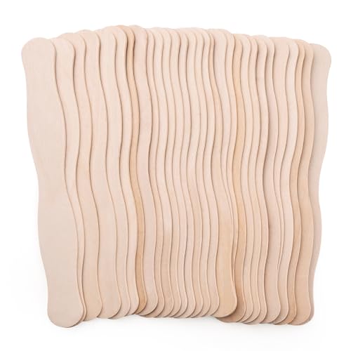 Jumbo-Holzstäbchen, gewellt, 20,3 cm, Fächergriffe, extra große Naturholz-Bastelstäbe, Jumbo-Sticks für Hochzeitsprogramme, Wachsen, Bastelprojekte, DIY Klassenzimmer, Holzarbeiten, 20,3 cm, 50 Stück Jumbo-Holzstäbchen, gewellt, 20,3 cm, Fächergriffe, extra große Naturholz-Bastelstäbe, Jumbo-Sticks für Hochzeitsprogramme, Wachsen, Bastelprojekte, DIY Klassenzimmer, Holzarbeiten, 20,3 cm, 50 Stück von Vethwal
