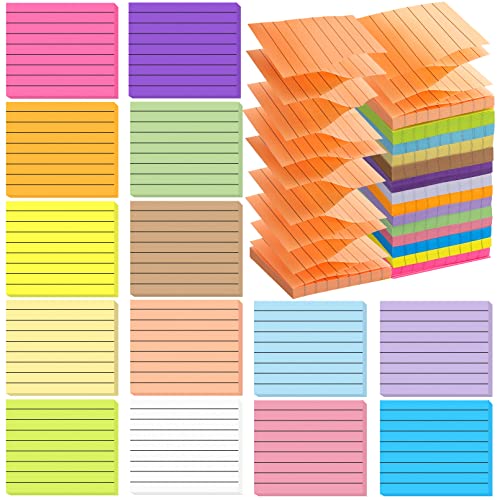 Vetory 14 Stück Z-Notes, Selbstklebende Notizen, Klebezettel 76 mm x 76 mm, 100 Blatt pro Block, Sticky Z-Notes Selbstklebende Notizen für Notizen To-Do-Listen und Erinnerungen von Vetory