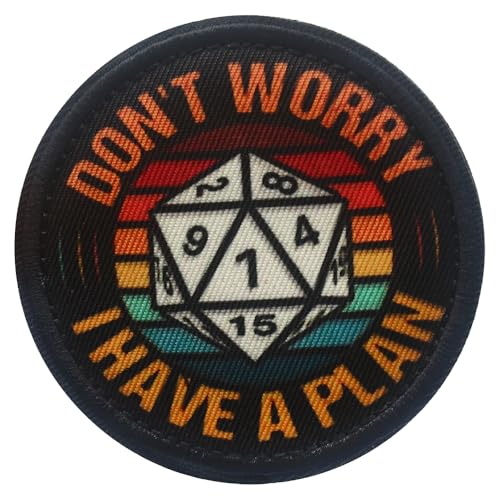 Aufnäher/Aufnäher, Aufschrift "Don't Worry I Have A Plan, Würfel", 7,6 cm, mit Klettverschluss für Hüte, Hemden, Jacken, Rucksäcke, Westen, Jeans (Don't Worry I Have A Plan) von Veworn