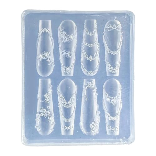 Flexible Nägel Kunst Silikonformen Erstellen Blütenbogenknoten Charme Für Professionelle Nägel Design Und Schmuck Die Weiche Silikonnagelvorlage Machen Flexible Nägel Kunst Silikonformen Erstellen Blütenbogenknoten Charme Für Professionelle Nägel Design Und Schmuck Die Weiche Silikonnagelvorlage Machen von Vexebnular