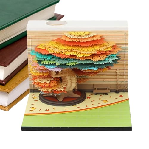 3D Notizblock,Baum 2026 Schreibtischkalender Abreiß-Notizblock - Papier-Skulptur Kunst und Handwerk Dekoration für Zuhause - Einzug Geschenk Schüler Studenten Büro Lehrer Familie 3D Notizblock,Baum 2026 Schreibtischkalender Abreiß-Notizblock - Papier-Skulptur Kunst und Handwerk Dekoration für Zuhause - Einzug Geschenk Schüler Studenten Büro Lehrer Familie von Vgvgaj