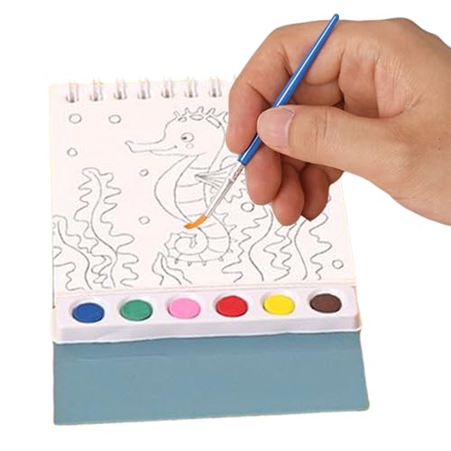 Aquarellbuch für Aquarellmalerei, waschbar, mit Pinsel – Lernaktivitäten Kindergarten, tragbares Zeichenbuch für Reisen, Zuhause und Kreativität Aquarellbuch für Aquarellmalerei, waschbar, mit Pinsel – Lernaktivitäten Kindergarten, tragbares Zeichenbuch für Reisen, Zuhause und Kreativität von Vgvgaj