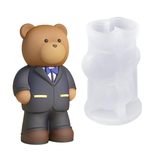 Bär Silikonform Formen für die Kerzenherstellung Cartoon Bär Seifenform Wiederverwendbare Epoxidharz Form Handgemachte Aromatherapie Dekoration Zubehör für Bär Silikonform Formen für die Kerzenherstellung Cartoon Bär Seifenform Wiederverwendbare Epoxidharz Form Handgemachte Aromatherapie Dekoration Zubehör für von Vgvgaj