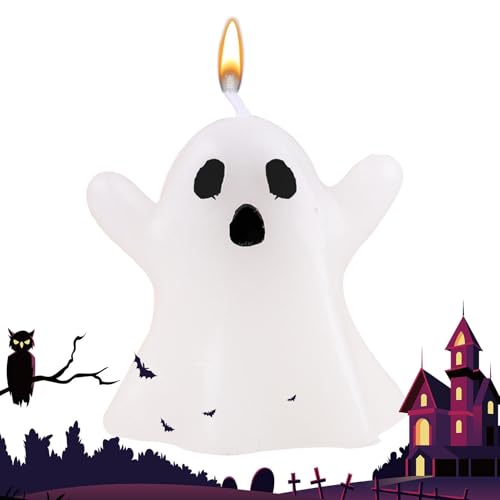 Geisterkerzen, Halloween-Geisterkerzen, ästhetische gruselige Kerze, kleine niedliche Kerzen in Geisterform, Halloween-Duftkerze für Tischdekorationen Geisterkerzen, Halloween-Geisterkerzen, ästhetische gruselige Kerze, kleine niedliche Kerzen in Geisterform, Halloween-Duftkerze für Tischdekorationen von Vgvgaj