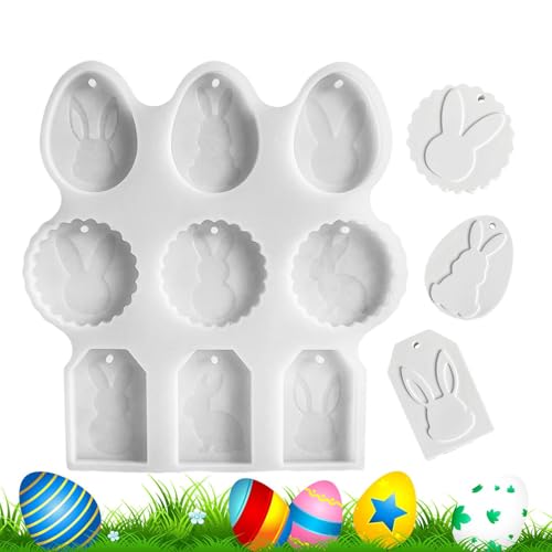 Oster-Silikon-Harzformen, Osterformen für Harz, Betonform für hängende Dekoration | Silikonformen für Osteretikettenanhänger, Epoxidharz-Form für Dekoration von aber Oster-Silikon-Harzformen, Osterformen für Harz, Betonform für hängende Dekoration | Silikonformen für Osteretikettenanhänger, Epoxidharz-Form für Dekoration von aber von Vgvgaj