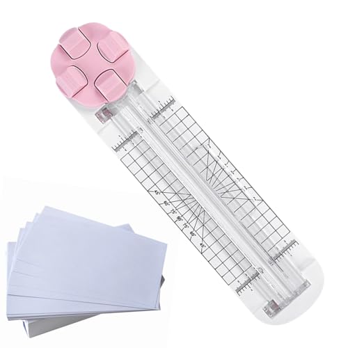 Papierschneider mit Schieber,4-in-1 Multifunktioneller Papierschneider - Gutschein- und für Weihnachtsbüro Klassenzimmer Empfang Scrapbook Verpackung Geschenke Papierschneider mit Schieber,4-in-1 Multifunktioneller Papierschneider - Gutschein- und für Weihnachtsbüro Klassenzimmer Empfang Scrapbook Verpackung Geschenke von Vgvgaj