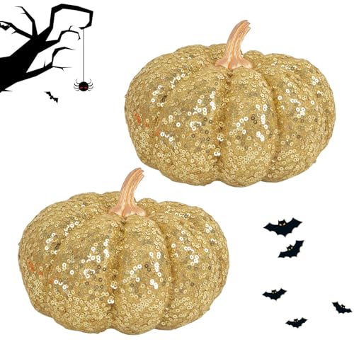 Vgvgaj Dekorationen | Glitzernde Halloween-Dekorationen – 2 Stück Tischdekoration, Partyzubehör für Wohnzimmer, Bauernhof, Küche, Kamin und Vgvgaj Dekorationen | Glitzernde Halloween-Dekorationen – 2 Stück Tischdekoration, Partyzubehör für Wohnzimmer, Bauernhof, Küche, Kamin und von Vgvgaj
