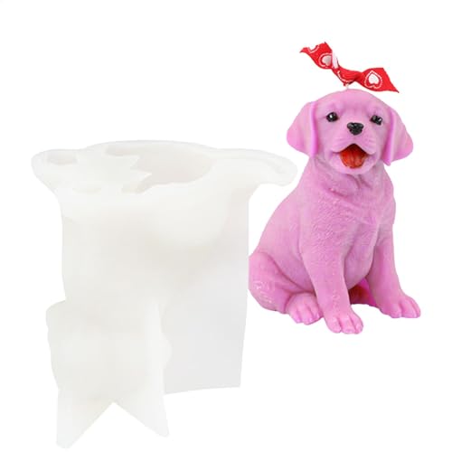 Vgvgaj Silikonform Hund 3d Silikon Kerzenformen Hundeform Hundekerzenformen Für Kerzen Aus Lebensmittelechtem Silikon Für Die Kerzenherstellung Eiswürfel von Vgvgaj