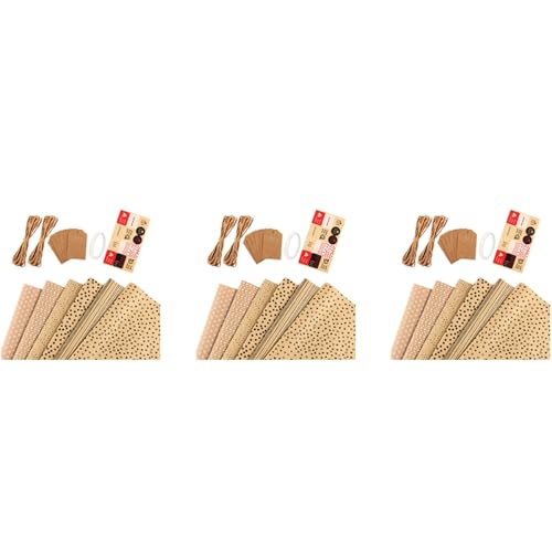 Vheolk Kraft Geschenk Papier,Geburtstags Geschenk Papier,18 Blatt Kraft Papier mit Tags SchnüRe und Aufkleber Vheolk Kraft Geschenk Papier,Geburtstags Geschenk Papier,18 Blatt Kraft Papier mit Tags SchnüRe und Aufkleber von Vheolk