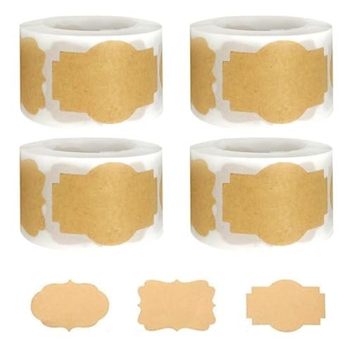 Vhger 1000 Stück Selbstklebend Kraftpapier Sticker,3 Stile Etiketten Aufkleber,Kraft Selbstgemacht Etiketten Sticker für Küche, Geschenkverpackung, Gewürzdosen, Scrapbooking, Aufbewahrungsdosen Vhger 1000 Stück Selbstklebend Kraftpapier Sticker,3 Stile Etiketten Aufkleber,Kraft Selbstgemacht Etiketten Sticker für Küche, Geschenkverpackung, Gewürzdosen, Scrapbooking, Aufbewahrungsdosen von Vhger