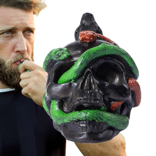Vhjlfig Gruselige Pfeife | Halloween Totenkopf Schlange Kreischende Todespfeife | Praktische Streiche Spielzeug Mit Gruseldesign Für Kostümpartys Geisterhaus Festival Vhjlfig Gruselige Pfeife | Halloween Totenkopf Schlange Kreischende Todespfeife | Praktische Streiche Spielzeug Mit Gruseldesign Für Kostümpartys Geisterhaus Festival von Vhjlfig