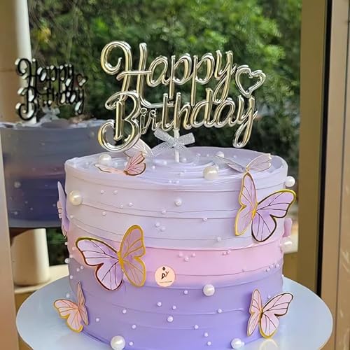 Cake Topper Happy Birthday aus Acryl 3D von Vhtanop