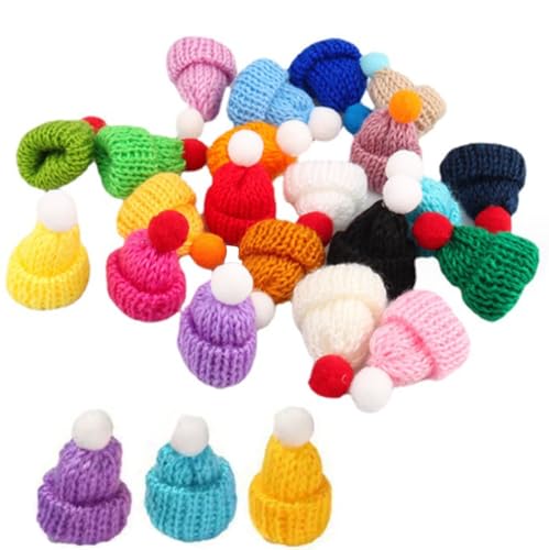 ViLiyDuo 50 Stück Mini Strickmützen Weihnachtsmannmützen Finger Weinflache Hut Mini Wollmütze Kleine Basteln Hut DIY Handwerk Hüte Puppen Hut für Weinflasche Deko Christmasbaumschmuck ViLiyDuo 50 Stück Mini Strickmützen Weihnachtsmannmützen Finger Weinflache Hut Mini Wollmütze Kleine Basteln Hut DIY Handwerk Hüte Puppen Hut für Weinflasche Deko Christmasbaumschmuck von ViLiyDuo