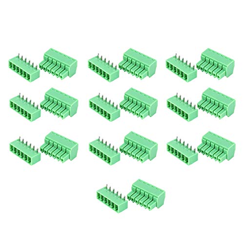 10 Paar Klemmenblöcke 6-poliger Schraubklemmenblock 15EDG 3,81 Mm Stecker Steckerbuchsen Steckbare Klemmen Kabelverstärker-Klemmenblock-Kit 10 Paar Klemmenblöcke 6-poliger Schraubklemmenblock 15EDG 3,81 Mm Stecker Steckerbuchsen Steckbare Klemmen Kabelverstärker-Klemmenblock-Kit von ViaGasaFamido