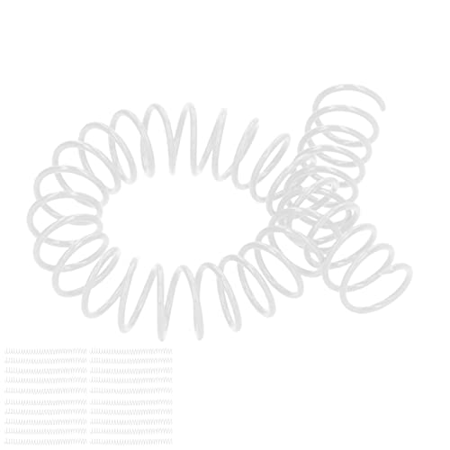 20 Stück Kunststoff-Spiralbindungsspulen, Cinch-Draht, Bindedraht, 19 Mm, 3/4 Zoll ID, 30 Löcher, Spiralen für Lehrer, Schüler, A4, A5, Notebook, Schreibwaren, Zubehör, Bindung (Transparent) von ViaGasaFamido