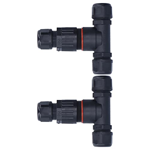 3 -Way Water Box mit Wasserdichten Klemmen Messing für äußere Lichter, IP68 T -Formular für Street Light Stecker Nylonkabelanschluss (Zwei in und zwei raus) von ViaGasaFamido