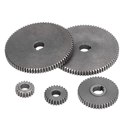 5 Stück Drehmaschine Getriebe Metall Maschine Werkzeug Getriebe Set Mini T80 T45 T25 T20 Zubehör Ersatz Set Kit Metall Micro Lathe Gear Metall Schneiden Getriebe zum Schneiden von Handwerkzeugen von ViaGasaFamido