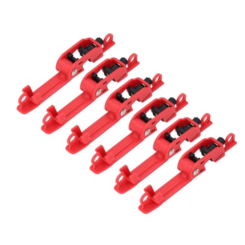 6PCS Sawtooth Circuit Breaker Lockout -Gerät, Sichere Aussperrung mit Premium -PA -Material für die Elektrische Sicherheit. Einfacher Betrieb, Breite Anwendung mit 12 Mm Maximaler Klemme, für von ViaGasaFamido