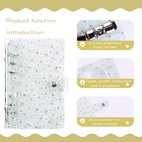 A6 -Budgetplaner mit Taschen mit Reißverschluss, um das Ideale Budget für Reisende und Geschäftsstudenten zu überwachen - Robuste und Resistente PVC Geräte (BLACK #64) von ViaGasaFamido