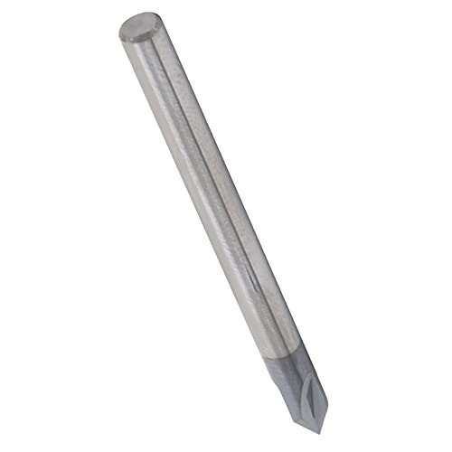 Chamfer End Mill, Wolframstahl 3 Flöte 60 Grad CNC Schnitzbits Gegen Rillenmühlenbits für Höhlen -V -Rille und -Sch Schild (D4*60°*50L) von ViaGasaFamido