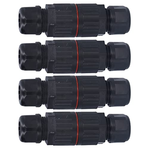 Gerade Durchgangsbox mit Messingen Plattierten Klemmen, Ideal für Straßenlaternen, 4pcs -Stecker mit Wassertiefe 10 Meter (Drei in und drei raus) von ViaGasaFamido