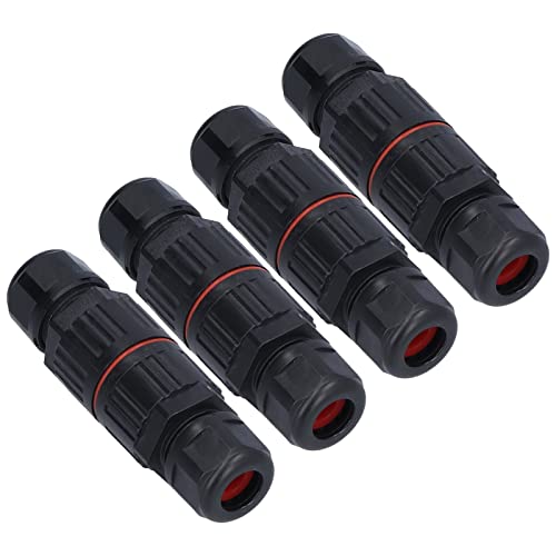 Gerade Durchgangsbox mit Messingen Plattierten Klemmen, Ideal für Straßenlaternen, 4pcs -Stecker mit Wassertiefe 10 Meter (Zwei in und zwei raus) von ViaGasaFamido