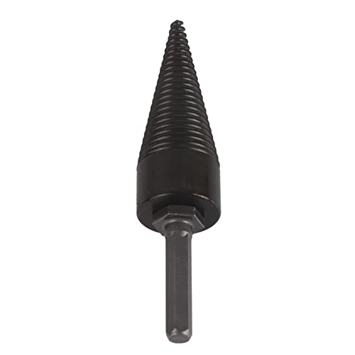 Holzsplitter -Bohrer Bit Hex Shank Kohlenstoffstahl Nicht -Schlupf -Schlitzholz Holz Splitter Sechseckiger Kegel Bohrwerkzeug Schwarz für Haus Im Freien Campingfarmen (32 mm) von ViaGasaFamido