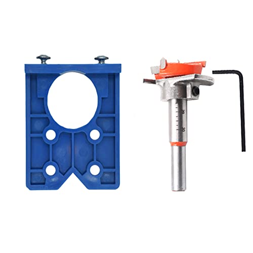 Jig -Accessoires, 35 Mm Versteckte Scharnier -Jig -Kit -Holzbohrlochsägen Set Holzschneider für Gesichtsrahmen Schrankschrank -Türscharniere von ViaGasaFamido
