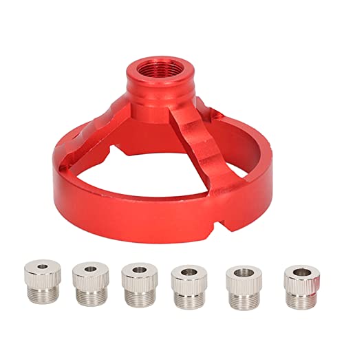 Punch Locator Bohranleitung, 3 in 1 Vertikaler Lochpunch -Locator Vertikaler Bohrmaschine Bohrhandbuch Fixture Holzbearbeitung Gerade Loch -Jig (Rot) von ViaGasaFamido