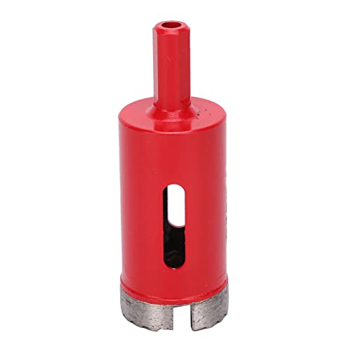 ViaGasaFamido 1,2-Zoll-Diamantbohrer Bit Hochwertiger Opener für Betonmarmorbohrungen, für die Meisten Hand-Elektrobohrer, Gerade Schafts, Rot (Φ30) von ViaGasaFamido