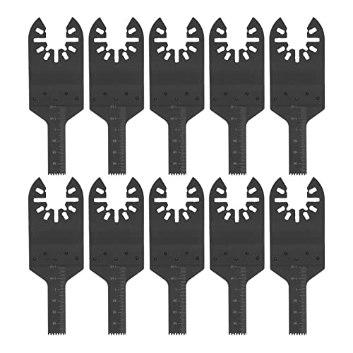 ViaGasaFamido 10 Stück Hochgeschwindigkeitsstahl-Sägeblatt 10 Mm Schnellspanner Elektrowerkzeuge Universal-Werkzeug-Set Kit Schnelle Demontage Multi-Werkzeug-Zubehör für Holz Kunststoff Metall von ViaGasaFamido