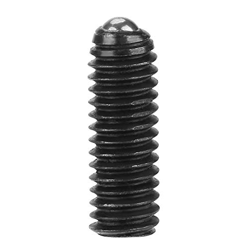 ViaGasaFamido 10pcs M4 Schraubengewindekugel Federköpfe SEX SEX COCKEL KULLE POCK Kohlenstoffstahl Federkolben für Mechanische Geräte, Klemmen, Automatische Maschinen (M4*12 (10pcs)) von ViaGasaFamido