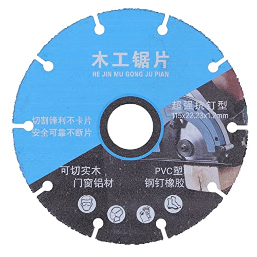 ViaGasaFamido 115x22.23x1.2mm High Mangan Stahl Sägeklingen Standard Sägezahn -Design -Legierungsscheibe Zum Schneiden von Massivholz, Aluminium und PVC -Kunststoffen von ViaGasaFamido
