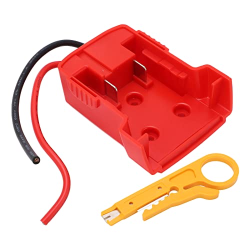 ViaGasaFamido 18 -V -Stromanschlussadapter, Batterieadapter für 18 -V -Batterien, 12 Kabel, ABS -Basis, Upgrade -Spielzeug und Roboter, Gebrauch, 140 -mm -Kabellänge, Einfache Installation von ViaGasaFamido