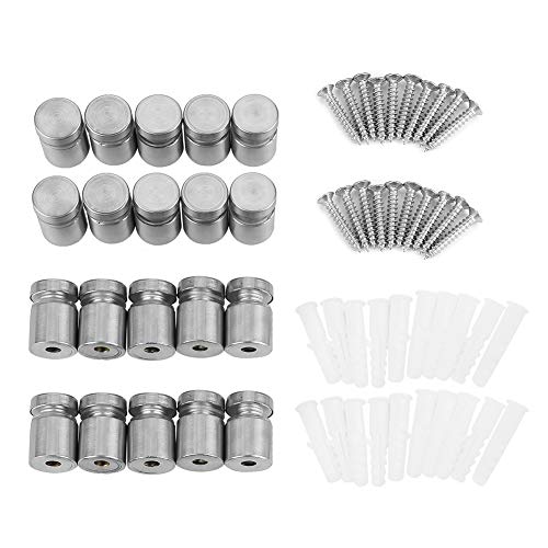 ViaGasaFamido 20pcs M16*20mm Edelstahl SS304 Gla Standoff Fixing Pins Support -Werbe -Board Shop Schild, Glasmontage Hardware, Glasmontage, Glaswerbung Board von ViaGasaFamido
