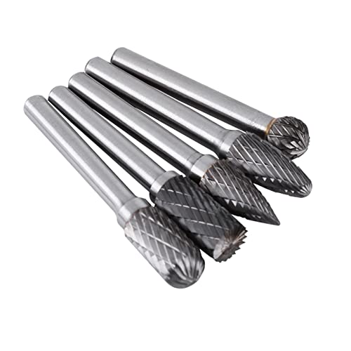 ViaGasaFamido 5pcs Wolframstahl Schleifgründer Bit Bits Kit Zum Schnitzen mit Rotationsdateien Rotationsbitburre, Ideal für Maschinengusswerke, Werften, Reinigungsguss ViaGasaFamido 5pcs Wolframstahl Schleifgründer Bit Bits Kit Zum Schnitzen mit Rotationsdateien Rotationsbitburre, Ideal für Maschinengusswerke, Werften, Reinigungsguss von ViaGasaFamido