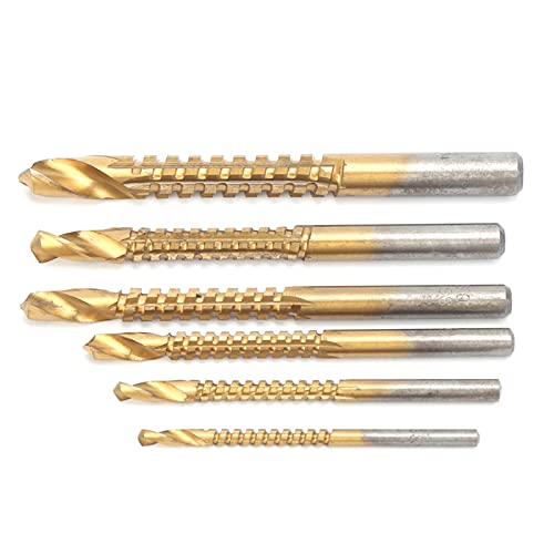 ViaGasaFamido 6PCS SAWTOOTH ÜBER BIT, LEGERLEGELETTE ELEKTRISCHE ELEKTRISCHE HOLWEPRAGE -SACK -Bohrmaschine mit X förmiger Öffnungsdesign, Laserskala, Hohe Festigkeit und Langer Leben, 3 Twist von ViaGasaFamido