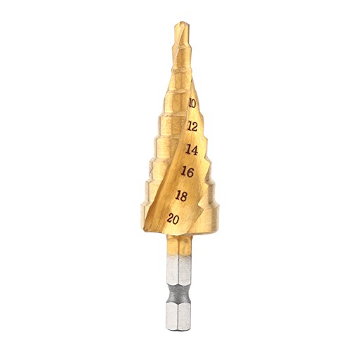 ViaGasaFamido HSS-Stiefmaschinenbohrbit Set Hochgeschwindigkeitstahl Titanschicht 4-20 Mm Spiralflöte 1/4 "Hex-Schaft-Elektrowerkzeuge für Plastikblech Aluminiumlochbohrung ViaGasaFamido HSS-Stiefmaschinenbohrbit Set Hochgeschwindigkeitstahl Titanschicht 4-20 Mm Spiralflöte 1/4 "Hex-Schaft-Elektrowerkzeuge für Plastikblech Aluminiumlochbohrung von ViaGasaFamido