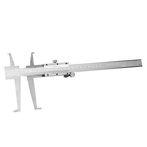 ViaGasaFamido Kohlenstoffstahl Doppelklaue Vernier-Bremssättel 0,02 Mm Genauigkeit, Mehrzweckwerkzeug für die Bearbeitung. Premiummaterial, Hohe Genauigkeit, Breite Anwendung, Inside Groove (9-200 mm) von ViaGasaFamido