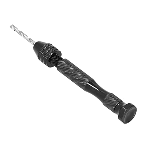 ViaGasaFamido Kompaktes Handverdrehungsbohrer, Stiftspannungshandbuch Bohrer Puncher mit 46 PCS-Bits 0,3-3 Mm für Holzharz-Schmuckmodell Making, Sehr Praktisch, Einfach zu Drehen, den Schraubkopf, von ViaGasaFamido