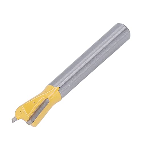 ViaGasaFamido Router -Hecknadelbit, Schneide und Schnelle Geschwindigkeit, Holzchamfer -Trimmen, Breite Anwendung, Wolfram Stahl Legierung PTFE Beschichtung Router Mahlen Schwalbenschwanz 6 mm (6*3/8) von ViaGasaFamido