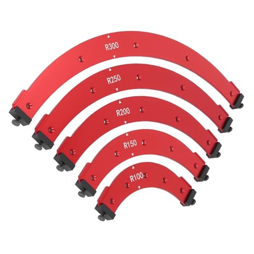 ViaGasaFamido Router Radius Templates Eckset Set, Holzbearbeitung, Schrankkanten, Innenraum für die Runde Eckkreation von ViaGasaFamido