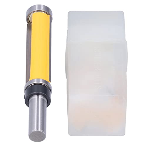 ViaGasaFamido Starker Widerstand Wolfram-Carbid-Dual-Lager-Router-Bit, 2-1/2-Zoll-Klingenlänge, 3/4-Zoll-Lagerdurchmesser, 3/4-Zoll-Schnittdurchmesser, Geeignet für Vorlagen, Laminate und Mehr (12 von ViaGasaFamido