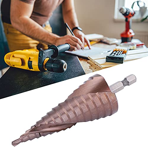 ViaGasaFamido Stiefmaschinenbohrer mit Kobaltbeschichtung, Verschleiß-resistenten Hochgeschwindigkeits-Stahl-Hex-Schaftloch-Öffnen für 304 Edelstahl, Holz, Dünnes Eisen, Aluminium, Perforation, (4-32) von ViaGasaFamido