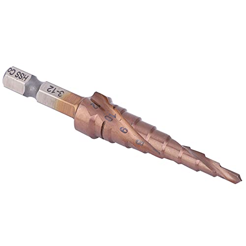 ViaGasaFamido Stiefmaschinenbohrer mit Kobaltbeschichtung, Verschleiß-resistenten Hochgeschwindigkeits-Stahl-Hex-Schaftloch-Öffnen für 304 Edelstahl, Holz, Dünnes Eisen, Aluminium, Perforation, (3-12) von ViaGasaFamido