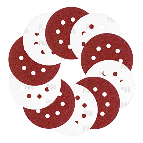 20 Stück 125 mm Schleifscheiben, Viaky 8 Loch 80 Körnungen Klett-Schwingschleifer zum Polieren, staubfreie runde Schleifpads für Exzenterschleifer 20 Stück 125 mm Schleifscheiben, Viaky 8 Loch 80 Körnungen Klett-Schwingschleifer zum Polieren, staubfreie runde Schleifpads für Exzenterschleifer von Viaky